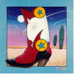 Lapel Pin, Broach - Cowboy Boot, All Dressed Up photo sculptures