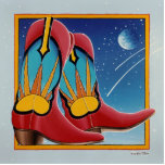 Lapel Pin - Cowboy Boots, Sunrise Sunset photo sculptures