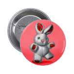 Lapin en peluche badge
