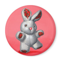 Lapin en peluche aimants pour réfrigérateur