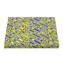 Lapis Lazuli Swirlies Abstract Patter Canvas Print