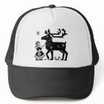 Lapland Girl Holds Reindeer Hat