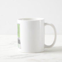 Laptop woman concept Illustration Mugs