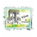 L'Arc de Triomphe Collage Art t-shirts