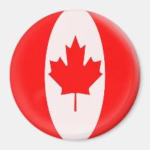 Large 3 inch magnet - Canada Canadian flag