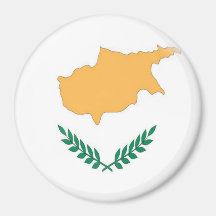 Large 3 inch magnet - Cyprus Cypriot flag