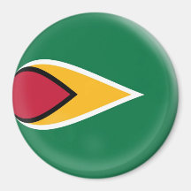 Large 3 inch magnet - Guyana flag