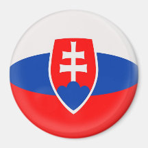 Large 3 inch magnet - Slovakia Slovak flag