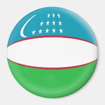 Large 3 inch magnet - Suriname flag