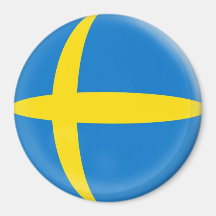Large 3 inch magnet - Sweden Swedish flag