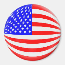 Large 3 inch magnet - USA American flag