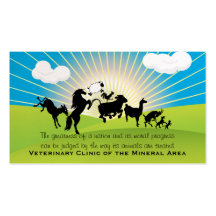 Large Animal  Business Card oberle