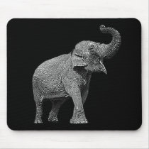 LARGE ASIAN ELEPHANT - INDIAN ELEPHANT MOUSE PAD