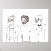 large beards print