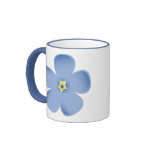 Large Blue Flower Mug