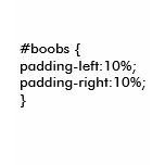 large boobs CSS padding joke t-shirts