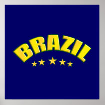 Large Brazil World Champions Poster