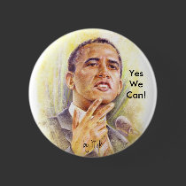 Large Button Barack Obama 01