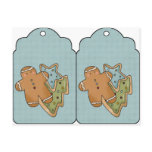 Large Christmas Cookie Tags postcards
