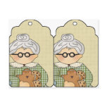 Large Christmas Cookie Tags postcards