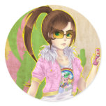 Large Fashion victim poster stickers