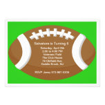 Large Football Kids Birthday Invitation