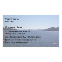Large Lake Of Idaho Business Card Template