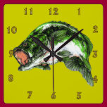 Large mouth Bass wall clocks