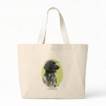 Large Munsterlander 9W020D-065 oval Canvas Bag