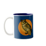Large Owl with Orange Moon Tshirts, Mugs