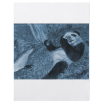 Large Panda Play Blue Hue Custom Flyer