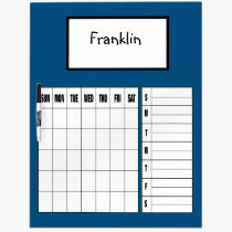 Large Personalised Child Calendar Dry Erase Board dry erase boards