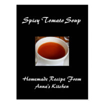 Large Personalised Recipe Cards postcards