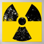 large radiation icon posters