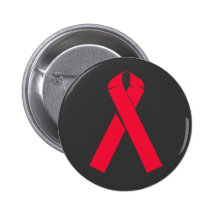Large Red Ribbon for AIDS Awareness Pin