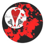 Large Round Blood Logo Sticker