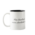 Large two colour coffee cup mugs