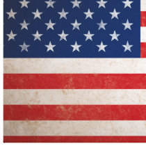 Large Vintage Grunge Style American Flag Canvas