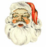 Large Vintage Santa Ornament Acrylic Cut Outs