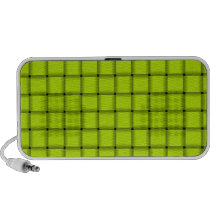 Large Weave - Fluorescent Yellow Portable Speaker