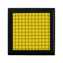 Large Weave - Golden Yellow Keepsake Box
