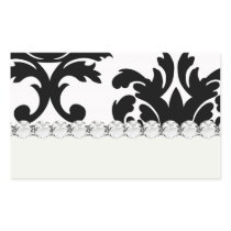 large white and black bold damask stickers