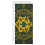 Large Yellow Wildflower Kaleidoscope Art 10 rack cards