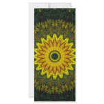Large Yellow Wildflower Kaleidoscope Art 5 rack cards