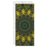 Large Yellow Wildflower Kaleidoscope Art 9 rack cards