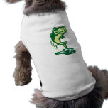 Largemouth Bass fish jumping pet clothing