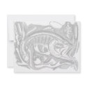 Largemouth Bass in the cattails invitations