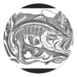 Largemouth Bass in the cattails stickers