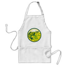 largemouth bass jumping with dragonfly apron