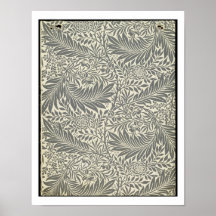Larkspur, wallpaper design, 1872 poster